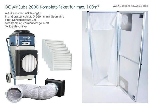 DUSTCONTROL AIRCUBE 2000 KOMPLETT-PAKET