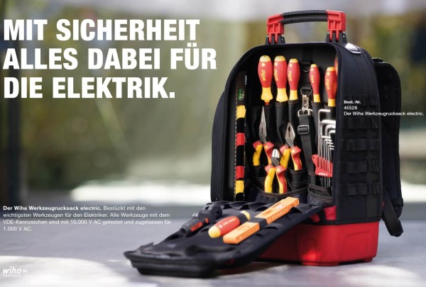 WIHA WERKZEUGRUCKSACK ELECTRIC 27-TLG. | Toolshop24.net